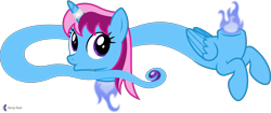 Size: 9508x4000 | Tagged: safe, artist:parclytaxel, oc, oc only, oc:parcly taxel, alicorn, dullahan, genie, genie pony, pony, albumin flask, uk ponycon, .svg available, :o, absurd resolution, alicorn oc, disembodied head, female, fire, floating, gem, halloween, headless, holiday, horn, hybrid oc, looking back, mare, modular, open mouth, simple background, solo, transparent background, vector, wings