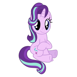 Size: 4096x4096 | Tagged: safe, artist:dashyoshi, starlight glimmer, pony, unicorn, g4, .svg available, simple background, sitting, solo, transparent background, vector