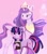 Size: 3000x3429 | Tagged: safe, artist:rizzych, twilight sparkle, alicorn, pony, unicorn, mlp fim's tenth anniversary, g4, the last problem, beautiful, book, duality, happy birthday mlp:fim, high res, older, older twilight, older twilight sparkle (alicorn), princess twilight 2.0, self ponidox, simple background, twilight sparkle (alicorn), unicorn twilight