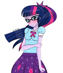 Size: 768x902 | Tagged: safe, artist:jcpreactyt, sci-twi, twilight sparkle, equestria girls, equestria girls series, g4, adorable face, clothes, cute, glasses, purple, purple eyes, simple background, skirt, solo, transparent background