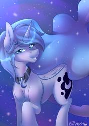 Size: 2480x3508 | Tagged: safe, artist:ellynet, princess luna, alicorn, pony, g4, high res, jewelry, looking at you, necklace, solo