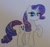 Size: 296x280 | Tagged: safe, artist:chewy-tartz, rarity, pony, unicorn, g4, solo, traditional art