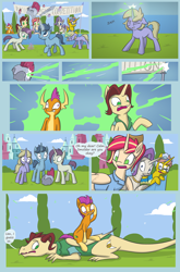 Size: 2480x3750 | Tagged: safe, artist:kozachokzrotom, smolder, oc, oc:heartstrong flare, oc:king calm merriment, oc:princess mythic majestic, oc:queen motherly morning, alicorn, crystal pony, dragon, earth pony, pony, unicorn, comic:couple of the crystal empire, g4, alicorn oc, alicorn princess, checklist, clothes, comic, commissioner:bigonionbean, competition, confused, contest, crystal, crystal empire, cutie mark, deflecting, dialogue, diary, dragoness, dragonified, female, fusion, fusion:applejack, fusion:caboose, fusion:cheese sandwich, fusion:donut joe, fusion:fancypants, fusion:fluttershy, fusion:pinkie pie, fusion:promontory, fusion:rainbow dash, fusion:rarity, fusion:silver zoom, fusion:soarin', fusion:starlight glimmer, fusion:sunburst, fusion:sunset shimmer, fusion:zecora, goggles, high res, horn, husband and wife, levitation, magic, male, mare, notebook, ponified, pony smolder, random pony, royalty, shocked, shocked expression, species swap, stallion, struggling, telekinesis, transformation, uniform, wings, wonderbolt trainee uniform, writer:bigonionbean