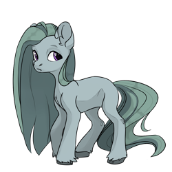 Size: 1024x1024 | Tagged: safe, marble pie, earth pony, pony, g4, avatar maker fantasy pony, female, looking away, looking sideways, mare, simple background, solo, transparent background