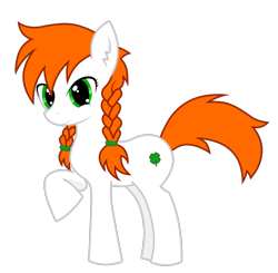 Size: 1083x1062 | Tagged: safe, artist:jedrek_123, derpibooru exclusive, oc, oc only, oc:niki, pony, braid, ear fluff, female, mare, raised tail, simple background, solo, tail, transparent background