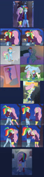 Size: 1000x3940 | Tagged: safe, artist:carnifex, fluttershy, rainbow dash, tank, bird, cat, cockatoo, dog, rabbit, equestria girls, g4, animal, barefoot, bed, bedroom, blanket, blushing, cardigan, clothes, comic, commissioner:beanzoboy, crying, cuddling, cute, dashabetes, feet, female, fluttershy's cottage, footsie, hairband, hoodie, hug, jeans, kissing, laughing, lesbian, overalls, pajamas, pants, plushie, ponytail, protecting, ship:flutterdash, shipping, shoes, shorts, shyabetes, sneakers, socks, spooning, suspenders, toy, trophy, wondercolts, younger