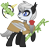 Size: 2500x2410 | Tagged: safe, artist:magnusmagnum, oc, oc only, oc:bamboo mistshadow, bat pony, bear, panda, panda pony, pony, bamboo, bat pony oc, bat wings, bow, cape, clothes, cutie mark, ear fluff, fangs, high res, looking at something, raised hoof, ribbon, show accurate, simple background, smiling, solo, transparent background, wings