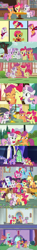 Size: 1280x8640 | Tagged: safe, apple bloom, babs seed, diamond tiara, gabby, ocellus, scootaloo, starlight glimmer, sweetie belle, trixie, twilight sparkle, alicorn, pony, mlp fim's tenth anniversary, call of the cutie, crusaders of the lost mark, g4, marks and recreation, marks for effort, on your marks, one bad apple, surf and/or turf, the fault in our cutie marks, the last crusade, the last problem, clubhouse, crusaders clubhouse, cutie map, cutie mark crusaders, happy birthday mlp:fim, lyrics in the description, older, older apple bloom, older cmc, older scootaloo, older sweetie belle, older trixie, older twilight, older twilight sparkle (alicorn), princess twilight 2.0, school of friendship, then and now, twilight sparkle (alicorn), twilight's castle, we'll make our mark, youtube link