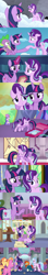 Size: 1280x7200 | Tagged: safe, screencap, luster dawn, silverstream, spike, starlight glimmer, sunburst, twilight sparkle, alicorn, classical hippogriff, dragon, hippogriff, pony, unicorn, mlp fim's tenth anniversary, a horse shoe-in, celestial advice, g4, school daze, school raze, shadow play, the crystalling, the cutie map, the cutie re-mark, the last problem, to where and back again, bag, crying, female, friendship, happy birthday mlp:fim, headmare starlight, high res, hug, male, mare, mentor and protege, older, older silverstream, older starlight glimmer, older sunburst, older twilight, older twilight sparkle (alicorn), princess twilight 2.0, s5 starlight, saddle bag, school of friendship, stallion, sunburst the bearded, teacher and student, then and now, twilight sparkle (alicorn), winged spike, wings