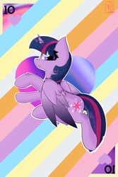 Size: 2362x3543 | Tagged: safe, artist:jubyskylines, twilight sparkle, alicorn, pony, mlp fim's tenth anniversary, g4, happy birthday mlp:fim, high res, solo, twilight sparkle (alicorn)