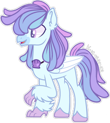 Size: 1404x1566 | Tagged: safe, artist:kurosawakuro, oc, oc only, classical hippogriff, hippogriff, hybrid, base used, interspecies offspring, male, offspring, parent:scootaloo, parent:terramar, parents:terraloo, simple background, solo, transparent background