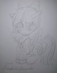 Size: 1919x2462 | Tagged: safe, songbird serenade, pegasus, pony, g4, my little pony: the movie, anime, chibi, photo, solo
