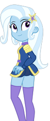 Size: 896x2160 | Tagged: safe, artist:gmaplay, trixie, equestria girls, g4, my little pony equestria girls: better together, ass, butt, clothes, cute, diatrixes, epaulettes, magician outfit, simple background, socks, solo, strategically covered, the great and powerful ass, thigh highs, transparent background, vector, zettai ryouiki