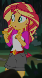 Size: 330x616 | Tagged: safe, screencap, sunset shimmer, equestria girls, g4, legend of everfree - bloopers, my little pony equestria girls: legend of everfree, cropped, female, solo