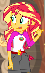 Size: 368x598 | Tagged: safe, screencap, sunset shimmer, equestria girls, g4, my little pony equestria girls: legend of everfree, blooper, cropped, solo focus, you seeing this shit