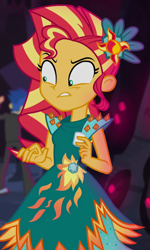 Size: 432x718 | Tagged: safe, screencap, flash sentry, sunset shimmer, equestria girls, g4, legend of everfree - bloopers, my little pony equestria girls: legend of everfree, cropped, food, marshmallow