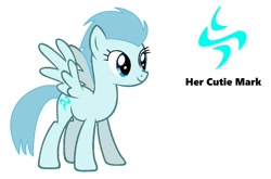 Size: 1280x844 | Tagged: safe, artist:detailedatream1991, oc, oc only, oc:windy breeze, pegasus, pony, cutie mark, simple background, solo, vector, white background