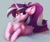 Size: 3600x3000 | Tagged: safe, artist:innosjoa, starlight glimmer, pony, unicorn, g4, alternate hairstyle, candy, chest fluff, choker, collar, dock, ear fluff, ear piercing, earring, edgelight glimmer, eyeshadow, female, food, glitter, high res, jewelry, lollipop, lying down, makeup, mare, piercing, ponytail, prone, signature, solo, spiked choker, spiked collar