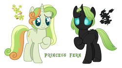 Size: 3262x1835 | Tagged: safe, artist:gallantserver, oc, oc only, oc:fern, changeling, changepony, hybrid, pony, unicorn, interspecies offspring, magical lesbian spawn, offspring, parent:princess cadance, parent:queen chrysalis, parents:cadalis, simple background, solo, transparent background