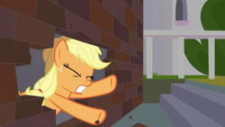 Size: 1920x1080 | Tagged: safe, screencap, applejack, earth pony, pony, g4, the ending of the end, solo
