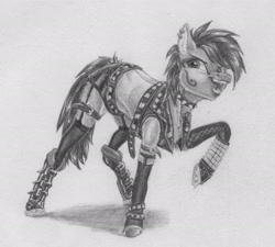 Size: 2741x2464 | Tagged: safe, artist:joestick, oc, earth pony, pony, accessory, boots, earth pony oc, female, high res, mare, monochrome, shoes, traditional art