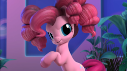 Size: 1366x768 | Tagged: safe, screencap, pinkie pie, earth pony, pony, g4, hello pinkie pie, alternate hairstyle, female, solo