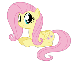 Size: 4096x3277 | Tagged: safe, artist:dashyoshi, fluttershy, pegasus, pony, g4, .svg available, looking at you, simple background, sitting, solo, transparent background, vector