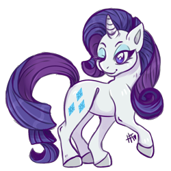 Size: 1280x1280 | Tagged: safe, artist:hannahtailz, rarity, pony, unicorn, g4, colored hooves, female, mare, no pupils, one eye closed, simple background, solo, transparent background