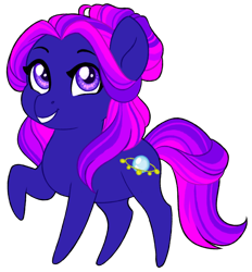 Size: 1024x1102 | Tagged: safe, artist:azure-art-wave, oc, oc only, oc:astral haze, earth pony, pony, chibi, female, mare, simple background, solo, transparent background