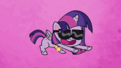 Size: 360x202 | Tagged: safe, screencap, twilight sparkle, alicorn, pony, g4.5, my little pony: pony life, sportacular spectacular musical musak-ular, animated, butt shake, dancing, female, gif, jewelry, mare, necklace, solo, sunglasses, twerking, twilight sparkle (alicorn), we shine brighter together, wings