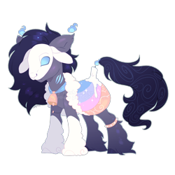 Size: 2100x2100 | Tagged: safe, artist:shady-bush, oc, oc only, original species, scented pony, closed species, high res, mask, simple background, solo, transparent background