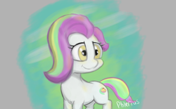 Size: 2744x1700 | Tagged: safe, artist:phlerius, coconut cream, pony, g4, digital art, female, filly, solo
