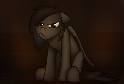 Size: 2357x1600 | Tagged: safe, artist:somber, oc, oc only, pegasus, pony, angry, colored, cutie mark, dyed mane, emo, fire, male, solo