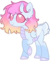 Size: 2502x3066 | Tagged: safe, artist:kurosawakuro, oc, oc only, changepony, hybrid, pony, base used, female, high res, simple background, solo, transparent background, two toned wings, wings