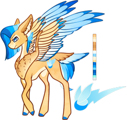 Size: 786x747 | Tagged: safe, artist:velnyx, oc, oc only, oc:spark hunter, pegasus, pony, colored wings, female, mare, multicolored wings, simple background, solo, tail feathers, transparent background, wings