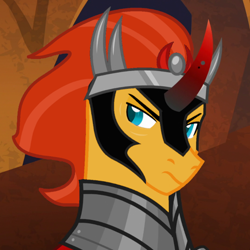 Size: 600x600 | Tagged: safe, edit, edited screencap, screencap, sunburst, pony, unicorn, g4, bust, colored horn, curved horn, horn, male, portrait, solo, sombra horn