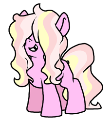Size: 948x1030 | Tagged: safe, artist:smirk, oc, oc only, oc:candy floss, earth pony, pony, female, filly, gap teeth, ms paint, solo