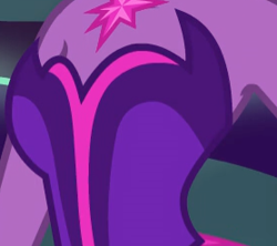 Size: 278x247 | Tagged: safe, screencap, sci-twi, twilight sparkle, equestria girls, g4, my little pony equestria girls: friendship games, bare shoulders, boobshot, breasts, cropped, midnight sparkle, pictures of chests, sleeveless, strapless