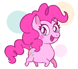 Size: 1484x1320 | Tagged: safe, artist:sallyzone, pinkie pie, earth pony, pony, g4, cute, diapinkes, female, mare, open mouth, ponk, simple background, solo, white background