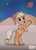 Size: 1029x1449 | Tagged: safe, artist:gradiusfanatic, applejack, earth pony, pony, g4, desert, female, gradius, solo