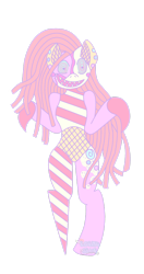 Size: 1024x1937 | Tagged: safe, artist:lolitablue, oc, oc only, oc:candymare, earth pony, semi-anthro, simple background, smiling, solo, transparent background