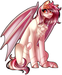 Size: 1638x1959 | Tagged: safe, artist:birdbiscuits, oc, oc only, oc:phantom petal, pegasus, pony, female, flower, flower in hair, mare, simple background, solo, transparent background