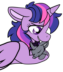 Size: 1099x1256 | Tagged: safe, artist:greyestgray, twilight sparkle, oc, oc:spell book, alicorn, pony, unicorn, g4, baby, baby pony, simple background, transparent background, twilight sparkle (alicorn)