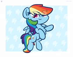Size: 3250x2560 | Tagged: dead source, safe, artist:php142, rainbow dash, pegasus, pony, g4, chest fluff, cute, dashabetes, ear fluff, female, flying, high res, mare, raised hoof, solo