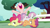 Size: 1280x720 | Tagged: safe, screencap, apple bloom, cozy glow, scootaloo, sweetie belle, earth pony, pegasus, pony, unicorn, g4, marks for effort, apple bloom is not amused, butt, female, filly, lying down, mawshot, nose in the air, on back, open mouth, plot, pony pile, scootaloo is not amused, unamused, uvula, volumetric mouth