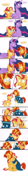 Size: 1621x9573 | Tagged: safe, artist:chub-wub, sunburst, sunset shimmer, twilight sparkle, alicorn, pony, unicorn, g4, the last problem, alternate universe, apology, beard, blushing, brother and sister, clothes, comic, crying, eyes closed, facial hair, feels, female, forgiveness, glasses, heartwarming, hug, looking at each other, male, mare, markings, older, older sunburst, older twilight, older twilight sparkle (alicorn), open mouth, princess twilight 2.0, raised hoof, remorse, reunion, robe, sad, siblings, simple background, sitting, sockless sunburst, stallion, sunburst the bearded, sunburst's cloak, sunburst's glasses, sunny siblings, theory of relativity, time difference, twilight sparkle (alicorn), white background