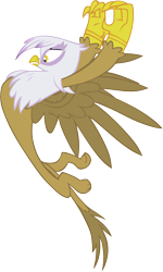 Size: 3662x6097 | Tagged: safe, artist:memnoch, gilda, griffon, g4, female, simple background, solo, transparent background, vector