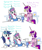 Size: 897x1072 | Tagged: safe, artist:jargon scott, princess cadance, princess flurry heart, shining armor, alicorn, pony, unicorn, g4, :d, apron, bipedal, cadance is not amused, chalice, clothes, comic, cute, daughters gonna daughter, father and child, father and daughter, fathers gonna father, female, flurrybetes, food, glasses, housewife, husband and wife, like father like daughter, like parent like child, macaroni, male, mare, mother and child, mother and daughter, naked apron, necktie, nerd, nerdy heart, older, older flurry heart, oven mitts, pasta, shining adorable, smiling, spongebob squarepants, stallion, sweater, unamused