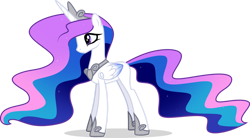 Size: 1280x704 | Tagged: safe, artist:helenosprime, oc, oc only, oc:etheria, alicorn, pony, colored wings, crown, ethereal mane, female, gradient wings, jewelry, mare, not celestia, regalia, simple background, solo, transparent background, wings