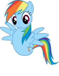 Size: 393x512 | Tagged: safe, alternate version, anonymous artist, rainbow dash, pegasus, pony, g4, cursed image, drawthread, female, mare, no legs, simple background, solo, spread wings, transparent background, vector, wat, wings